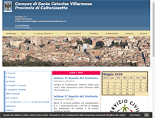 Tablet Screenshot of comune.santacaterinavillarmosa.cl.it